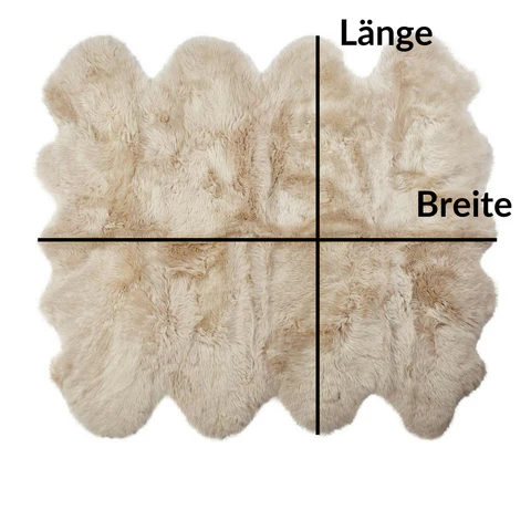 Grosser Teppich aus Lammfell